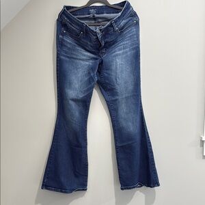 Maurices Dark Blue Flare Jeans